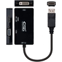 Nanocable Conversor Displayport a VGA/DVI/HDMI 3 en 1, 4K, Negro